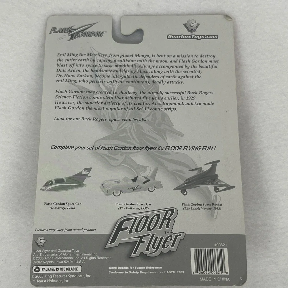 Gearbox Flash Gordon Floor Flyer Space Car The Doll Man 1957 Die-Cast Metal Toy
